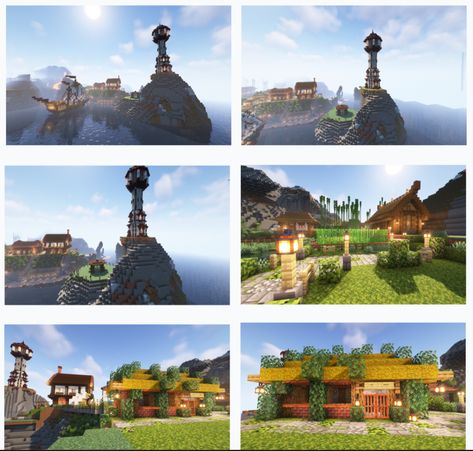 Different angles to the pirate shanty town Shanty Town, The Pirate, Different Angles, Minecraft, Cape, Building