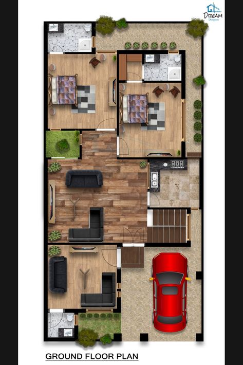 1800 Sq Ft House Plans, Indian House Exterior Design, Arch Drawing, 2d Floor Plan, Rendered Floor Plan, Color House, Apartments Exterior, Color Floor, Canopy Architecture