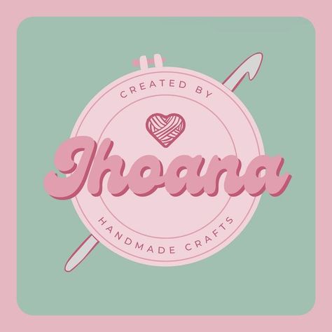 Jhoana | Macrame Crochet & Embroidery🪡 on Instagram Logo Ideas For Crochet Business, Logo For Handmade Business, Crochet Business Logo Ideas, Crochet Branding Design, Logo For Crochet Business, Crochet Brand Logo, Crochet Logo Ideas, Logo Design Crochet, Craft Shop Logo