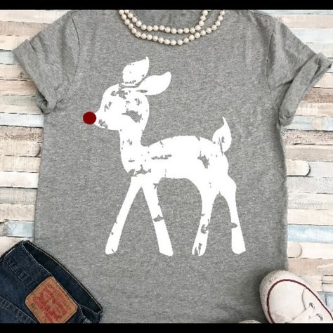 All Sizes Available, Many Colors To Choose From. Brand New Lolajeandesigns.Com Rudolph Svg, Christmas Shirts Vinyl, Diy Christmas Shirts, Rudolph Red Nose, Rudolph Red Nosed Reindeer, Deer Svg, Reindeer Svg, Cricut Christmas Ideas, Christmas Shirts For Kids