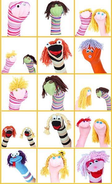 Finger Puppet #Crafts Ideas: Here are some attractive finger puppets for kids to make! Puppets For Kids To Make, Finger Puppets For Kids, Diy Sock Puppets, Beach Crafts For Kids, Theatre Crafts, Crafts For Preschoolers, Puppets For Kids, Puppets Diy, Sock Puppets