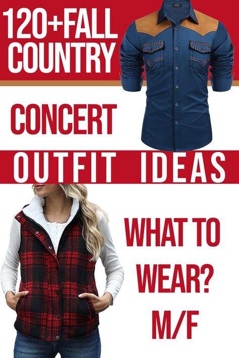 Going to a country concert during fall, and don't know what to wear? We have gathered many fall-season country styles here to pull off a stylish fall southern style! What To Wear To A Country Concert Fall, Country Music Concert Outfit Winter, Country Music Concert Outfit Fall, Country Grunge Outfits, What To Wear To A Country Concert, Barn Dance Outfit, Fall Country Concert Outfit, Cute But Comfy Outfits, Country Concert Outfit Fall