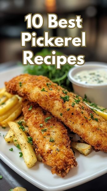 Discover a delightful range of pickerel recipes that celebrate the fish's mild taste and flaky texture. These dishes offer creative ways to enjoy pickerel, perfect for family dinners or gatherings with friends. Each recipe showcases the fish's versatility, making it a staple for any seafood lover. #pickerelrecipes #pickerel Baked Pickerel Recipes, Pickerel Fish Recipes, Pickerel Recipes, Perch Recipes, Fish Dishes Recipes, Fish Casserole, Air Fryer Fish Recipes, Sweet Corn Soup, Fish Recipes Baked