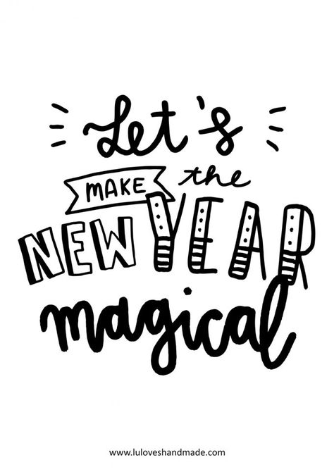 Happy New Year Sign Ideas, Happy New Year Handlettering, Silvester Quotes, Quotes On Teachers Day, Happy New Year Quote, Happy New Year Printable, Happy New Year Calligraphy, New Year Lettering, New Year Calligraphy