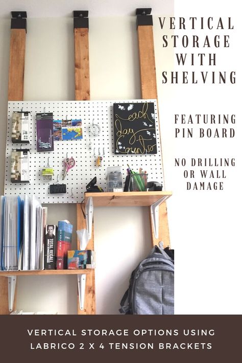 No Screw Shelves, No Drill Shelves, Adjustable Wall Shelving, Hammock Stand Diy, Modern Shelf Design, Attic Decor, Outdoor Storage Bench, Hot Tub Deck, Garage Storage Solutions