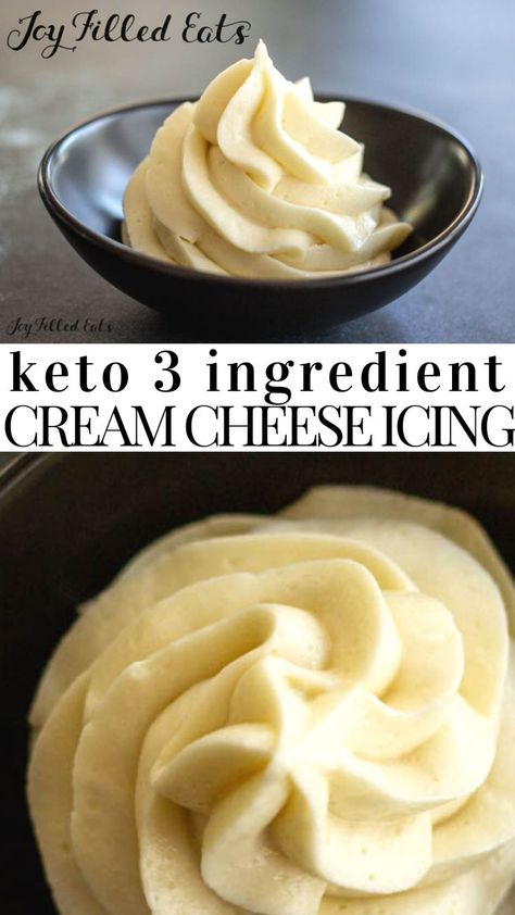 Keto Cream Cheese Frosting, Keto Cream Cheese, Keto Cream, Postre Keto, Joy Filled Eats, Cream Cheese Frosting Recipe, Easy Cream, Keto Cake, Low Carb Dessert