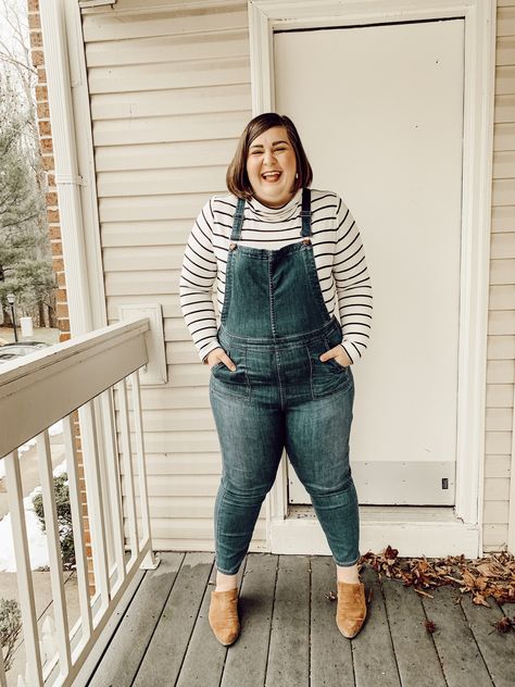 8 Ways to Style #Overalls! #plussize #womensfashion #waystostyle #styletips #psootd #ootd #falloutfits #winteroutfits #plussizefashion Fall Overall Outfits Plus Size, Styling Overalls Plus Size, Overalls Outfit Plus Size Style, Plus Size Denim Overalls Outfit, Plus Overalls Outfit, Plus Size Overalls Outfit Fall, Summer Outfits Overalls, How To Style Overalls, Plus Size Overalls Outfit