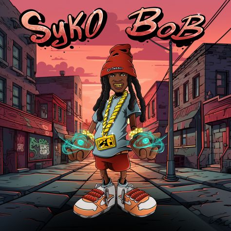 Rap artist Syko Bob cartoon art by Alan.Deor #cartoon #art #character #cover #illustration Cartoon Cover Art, Streetwear Asian, Chris Brown Art, Gangster Drawings, Cover Illustrations, Bad Dresses, Bad Man, Graffiti Illustration, Cartoon Artwork