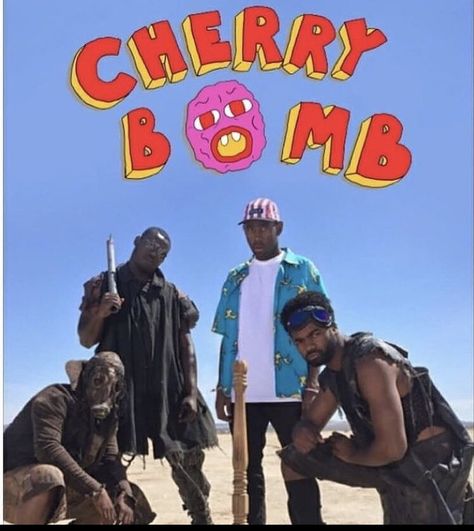 Cherry Bomb Tyler The Creator Nails, Tyler Widget, Cherry Bomb Album, Odd Future Wolf Gang, Alternative Hip Hop, Tyler The Creator Wallpaper, Music Poster Design, Odd Future, Golf Wang