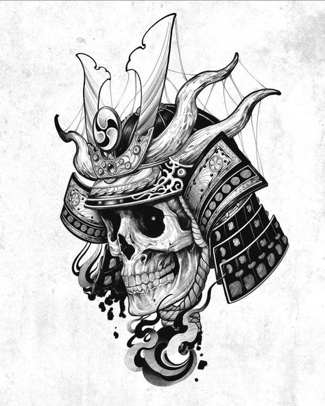 Tattoo designs gallery🖼🎨 on Instagram: “Follow @inks.only @hardstudio_ nice ideas from) @choilee_tattoo . . . If you want to order your custom tattoo design contact us…” Samurai Skull Tattoo, Samurai Mask Tattoo, Rabe Tattoo, Skull Tattoo Designs, Helmet Tattoo, Tattoos Infinity, Samurai Tattoo Design, Japan Tattoo Design, Tattoos Geometric