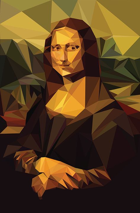 Lowpoly Art, Wpap Art, Pop Art Images, Polygon Art, Geometric Shapes Art, Cubism Art, Art Jokes, Low Poly Art, Art Parody