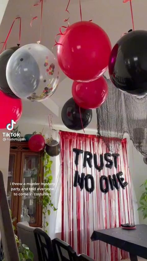 Scream Party, Horror Themed Party, Video Birthday, Mystery Dinner Party, Horror Party, Party Video, Mystery Dinner, Fun Party Themes, Movie Birthday