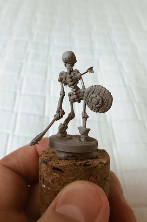 Skeleton Warrior made on BeeSPutty. #skeleton, #miniature, #BeeSPutty Skeleton Warrior, Skeleton, Miniatures