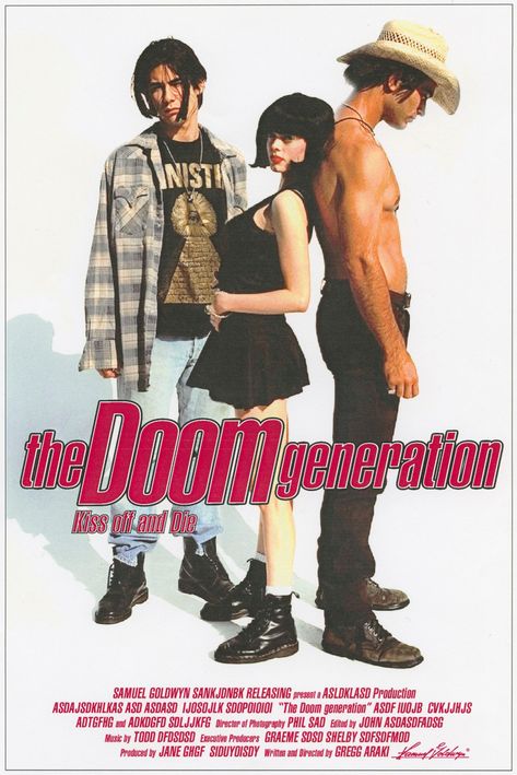 The Doom Generation posters | Dazed The Doom Generation, Gregg Araki, Doom Generation, The Doom, 90s Movies, Cult Movies, Poses References, Good Movies To Watch, Movie List