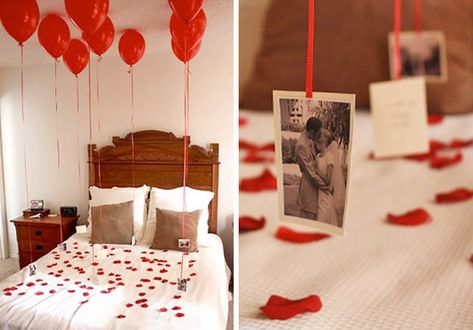 15 ways to make this Valentine’s Day the best yet! Valentines Day Gifts For Him Husband, Valentines Day Gifts For Him Boyfriends, Diy Valentines Day Gifts For Him, Birthday Room Decorations, Romantic Surprise, Room Deco, Valentines Gifts For Boyfriend, Valentines Day Gifts For Him, Valentine's Day Diy