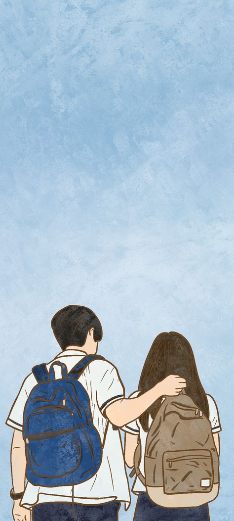 wallpaper Our Beloved Summer Animation, Animated Kdrama Wallpaper, Our Beloved Summer Cartoon, K Drama Cartoon Wallpaper, Our Beloved Summer Wallpaper Aesthetic, Kdrama Wallpaper Aesthetic Cartoon, Korean Drama Wallpaper Cartoon, Kdrama Anime Wallpaper, Kdrama Wallpaper Cartoon