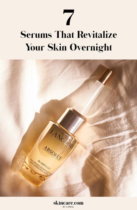 Pick up one of these night serums to perfect, revitalize and replenish the skin overnight. Night Serums, Best Night Serum, Spring Skincare, Makeup Tools Products, Dry Oily Skin, Face Skincare, Skin Care Tutorial, Glow Skin, Night Serum