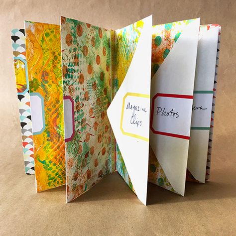 Envelope Journal, Recycled Journal, Homemade Journal, Envelope Book, Homemade Books, Unique Scrapbooks, Diy Buch, Cloth Paper Scissors, Finding A Hobby