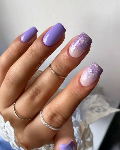 Summer Nail Art, Purple Nail Designs, Her Nails, Vacation Nails, Short Acrylic Nails Designs, Short Nail Designs, Dipped Nails, Chic Nails, Short Acrylic Nails