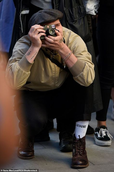 Brooklyn Beckham 'sets his sights on a modelling career by signing to agency' | Daily Mail Online Brooklyn Beckham Photography, Modelling Career, Brooklyn Beckham, Behind The Camera, Photography Book, Modeling Career, Book Photography, Daily Mail, Brooklyn