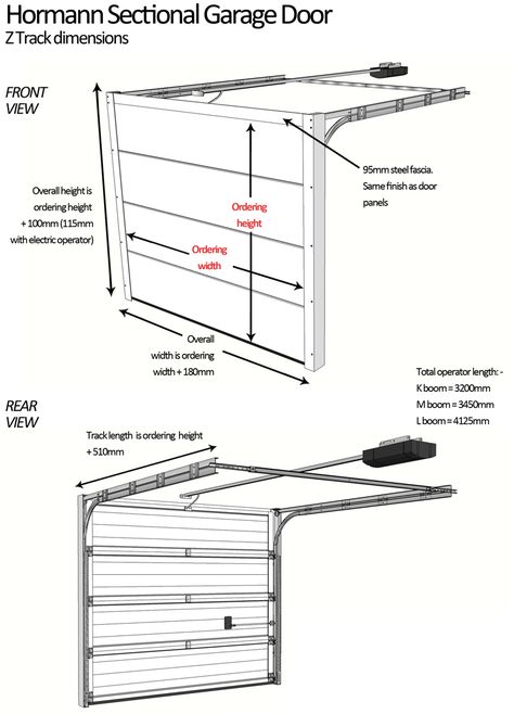 Garage Door Dimensions, Garage Door Rails, Garage Door Track, Garage Door Sizes, Garage Entrance, Garage Door Rollers, Automatic Garage Door, Metal Building Designs, Sectional Garage Doors