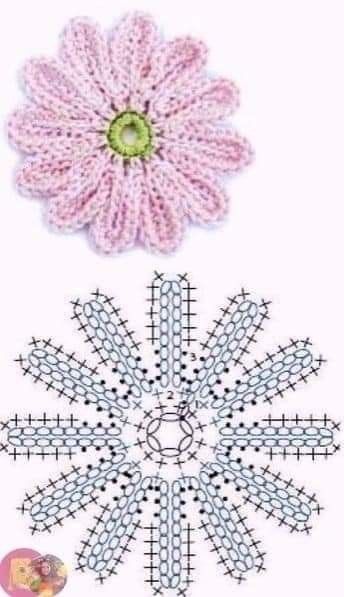 فن النسيج, Pola Topi, Irish Crochet Motifs, Crochet Flowers Free Pattern, Crochet Motif Patterns, Crochet Daisy, Crochet Leaves, Pola Sulam, Crochet Bookmarks