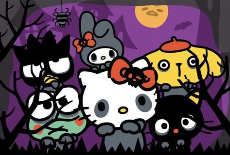 Sanrio Halloween Widget, Hello Kitty Halloween Widgets, Hello Kitty Halloween Wallpaper Desktop, Sanrio Background Desktop, Halloween Sanrio Icons, Sanrio Halloween Icon, Cute Halloween Widgets, Sanrio Halloween Wallpaper, Sanrio Halloween Pfp