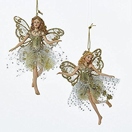 Fairy Christmas Ornaments, Seahorse Christmas, Fairy Ornaments, Hanging Rose, Nautical Christmas Ornaments, Fairy Christmas, Rose Fairy, Gisela Graham, Fairy Figurines