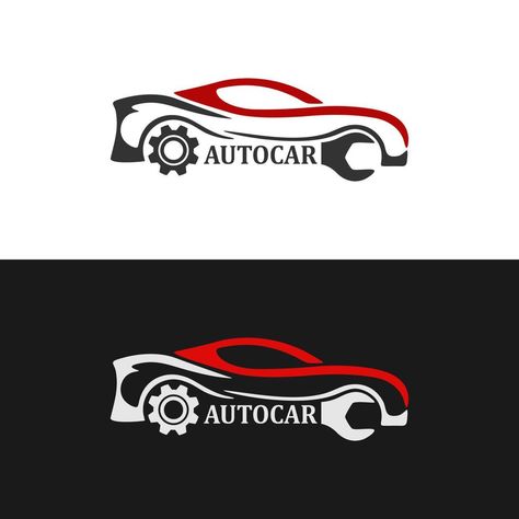 Logo Auto Service, Repair Logo Design, Car Repair Logo, Moto Logo, Gold Logo Design, Bull Tattoos, 3d Art Drawing, Car Repair Service, Car Logo