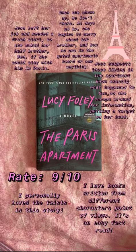 The Paris Apartment Book, Paris Apartment Book, Lucy Foley, The Paris Apartment, 100 Books To Read, Fantasy Books To Read, Unread Books, Recommended Books To Read, Inspirational Books To Read