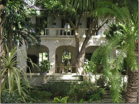 Veranda  at the back of Oliver Meesel's Maddox House on Barbados. Oliver Messel, French Colonial Style, British Colonial Decor, Caribbean Homes, Colonial Exterior, Caribbean Style, British Colonial Style, French Colonial, Colonial Decor