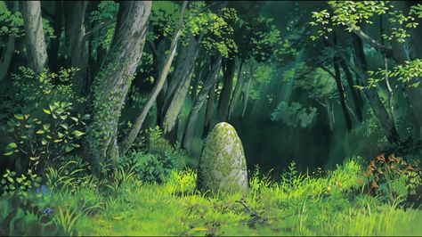 Totoro by Oga Kazuo Kazuo Oga, Art Studio Ghibli, Ghibli Totoro, Miyazaki Hayao, Studio Ghibli Background, Look Wallpaper, Ghibli Artwork, Landscape Concept, Studio Ghibli Art