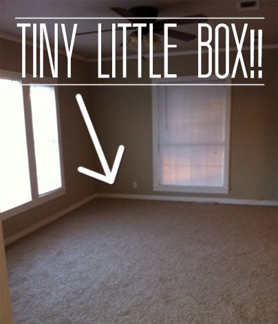 LBefore & After: Decorating a "Tiny Box" of a Living Room - great idea for the small space I'll have in our new Texas home! Small Space Interior Design, Inspire Me Home Decor, Space Interiors, Tiny Spaces, Bad Design, Decorating Small Spaces, Small Living Rooms, Small Living Room, A Living Room