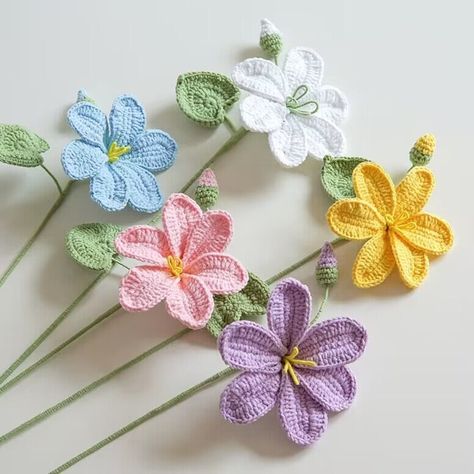 Crochet flowers easy