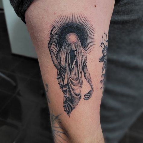 Evil Wizard Tattoo, Evil Dead Tattoo, Good Vs Evil Tattoo, Good And Evil Tattoos, Wizard Tattoo, Evil Tattoo, Half Sleeve Tattoos Drawings, Spirit Tattoo, Evil Wizard