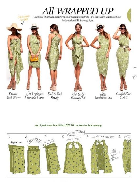 How To Tie A Dress, How To Tie A Sarong, Sari Skirt, Stile Casual Chic, Summer Cover Up, Sarong Dress, Cashmere Poncho, African Traditional Dresses, Dress Out