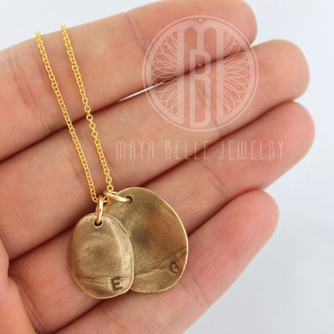 Molded Fingerprint Pendant with actual Handwriting - Maya Belle Jewelry Fingerprint Necklace, Handwriting Necklace, Keepsake Gifts, Handwriting Jewelry, Fingerprint Jewelry, Mold Kit, Moment In Time, Keepsake Jewelry, Funky Jewelry