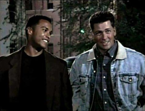 Harvey E Lee as Ken Covey & Mark Johnson as Luke Everett Mark Johnson, Prime Time, Great Movies, Favorite Celebrities, Actors & Actresses, Black Men, Curly Hair Styles, Heat, Actresses