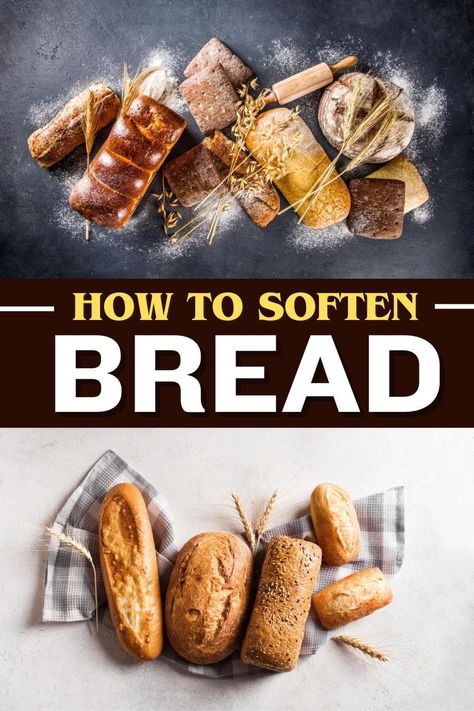 It's easy to soften hard bread using the oven, microwave, or by using what's known as the celery method. How To Soften Bread Loaf, How To Soften Bread, Panini Bread, Hard Bread, Bread Soft, Dry Bread, Pizza Recipes Easy, Stale Bread, Oven Microwave