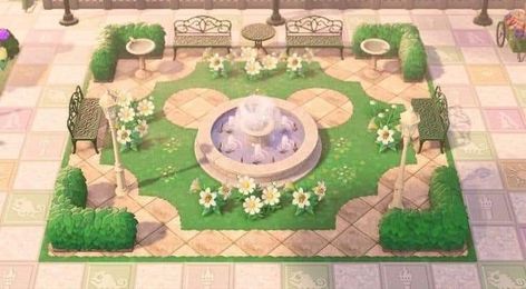 Acnh Fairy Tale Designs, Animal Crossing Disney Island, Acnh Disney Ideas, Animal Crossing Disney, Disney Animal Crossing, Acnh Town Plaza Ideas, Outset Island, Acnh Layout, Cottage Core Animal Crossing