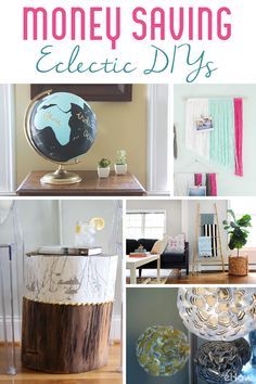 Eclectic style decor makes for a fun,  vibrant home! Acquire all the little and big eclectic, fun pieces can take a while and cost a lot of money, but these DIYs help you get there fast and for very little cost! Inspired by many expensive pieces, these DIYs are for people at any and every level of expertise. Diy Eclectic Decor Crafts, Diy Eclectic Home Decor, Diy Eclectic Decor, Diy Eclectic, Bamboo Ladder, Eclectic Diy, Eclectic Style Decor, Tons Of Money, Vibrant Home