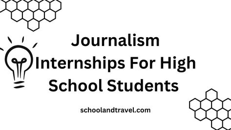 Journalism is a profession that is constantly changing. High school students who want to venture into this career path will do themselves so much good if they acquire practical experience in the journalism industry before even enrolling in a degree program. One of the ideal ways to actualize this is an internship; several journalism internships […] The post 10 Journalism Internships For High School Students (FAQs) | 2023 appeared first on School & Travel. Journalism Club, Journalism School, Fashion Journalism, Internship Fashion, College Degree, Career Path, Travel School, School Students, High School Students