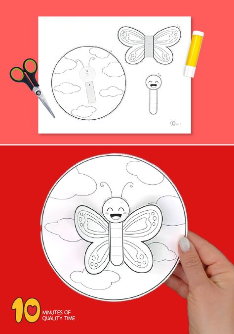 butterfly craft template Life Of Butterfly Craft, Lifecycle Of A Butterfly Craft, Butterfly Craft, 3d Butterfly Life Cycle Craft Template Printable, Butterfly Art Activity, Moving Butterfly Craft, Paper Butterfly Crafts, Bee Crafts For Kids, Space Crafts For Kids