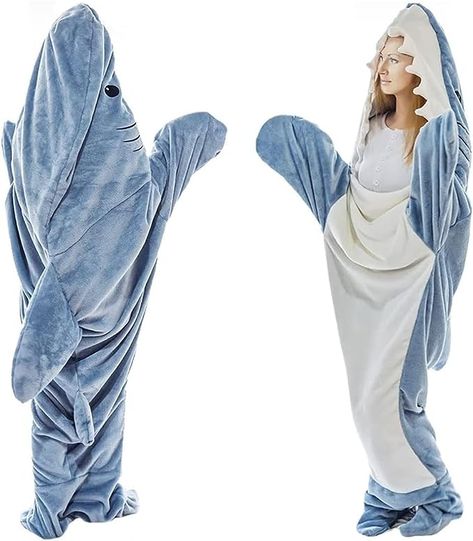 Shark Sleeping Bag, Shark Onesie, Shark Blanket, Cartoon Shark, Shark Costumes, Onesie Costumes, Shark Hoodie, Flannel Hoodie, Black Halloween Dress