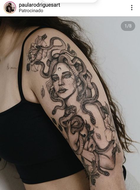 Medusa Rib Tattoo, Side Body Tattoos, Medusa Tattoos, Medusa Tattoo, Rib Tattoo, Body Tattoos, Tattoos And Piercings, Skull Tattoo, Portrait Tattoo