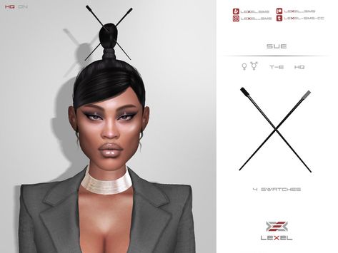 The Sims Resource - Sue Chopsticks (Hair accessory) Sims 4 Chopstick Hair, Chopstick Hair, Sims Community, Electronic Art, Awesome Bedrooms, Sims 4 Cc, The Sims Resource, Sims Resource, Hair Sticks