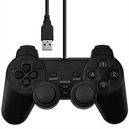 SQDeal USB Dual Shock Joystick Gamepad Gaming Controller [Double Vibration Feedback Motors] for PC Computer Laptop Window (Black) Best Pc Games, Gaming Pad, Game Remote, Windows 95, Laptop Windows, Best Pc, Gaming Controller, Video Game Controller, Video Games Pc