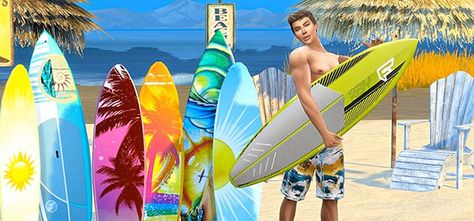 Best Surfing-Related CC For The Sims 4 (All Free) – FandomSpot Sims 4 Surfboard Cc, Sims 4 Surfing Mod, Sims 4 Surfboard, Ocean Sims 4 Cc, Sims 4 Surfing Cc, Sims 4 Surfer Cc, Sims 4 Ocean Cc, Sims 4 Beach Cc, Surfer Home