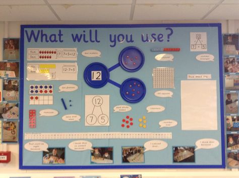 Numeracy Display, Primary Classroom Displays, Maths Classroom Displays, Year 5 Maths, Maths Classroom, Maths Working Wall, Year 1 Classroom, Teaching Displays, Year 1 Maths