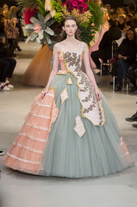 50 Crazy Gowns From Paris Couture Week | StyleCaster Drag Inspiration, Camp Dress, Crazy Dresses, Elie Saab Haute Couture, Guo Pei, Wedding Dresses Princess Ballgown, Paris Couture, Dior Haute Couture, Spring Couture